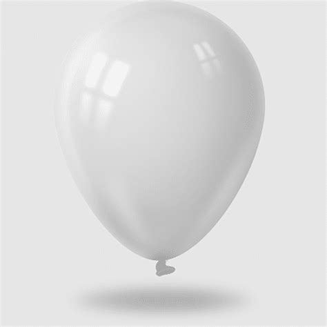 White Balloon Floating Decorative Blasting Air Balloon Background