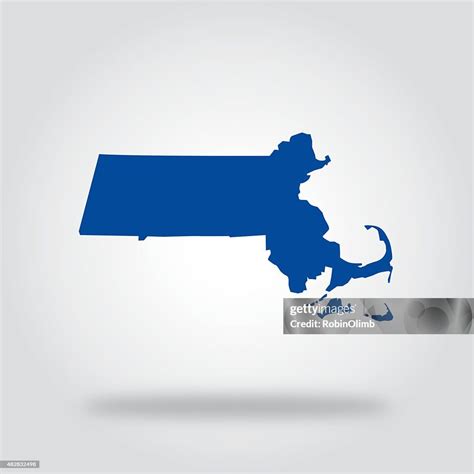 Massachusetts Blue State Icon High Res Vector Graphic Getty Images