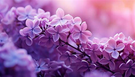Premium Ai Image Macro Image Of Spring Lilac Violet Flowers