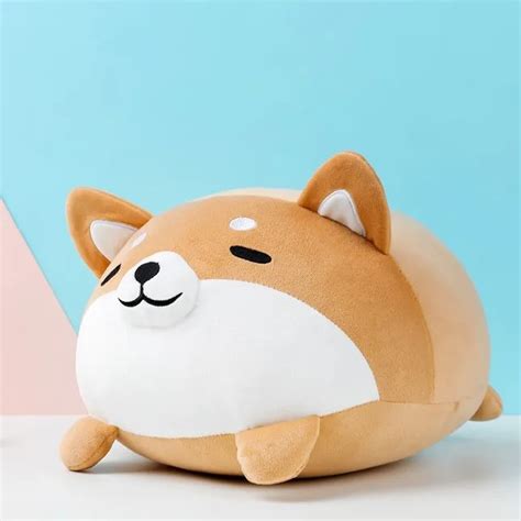 Miniso Roundlying Shiba Inu Plush Toys Stuffed Toys Soft Kids Pillow