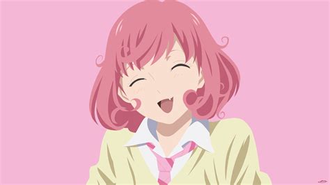 Pink Hair Closed Eyes Open Mouth Anime Girls Kofuku Anime Pink
