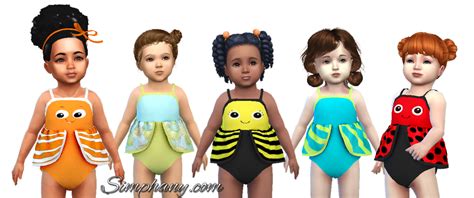 Sims 4 Ccs The Best Toddler Swimwear By