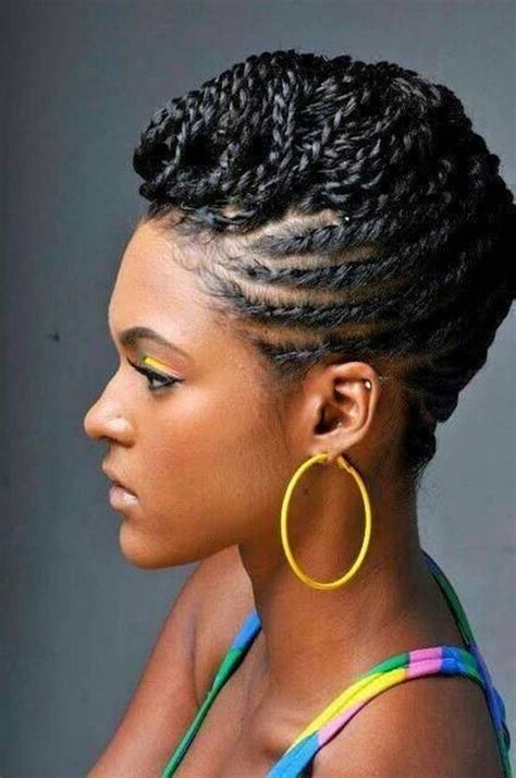 Senegalese Twist Braided Hairstyles Updo Black Hair Updo Hairstyles Flat Twist Hairstyles