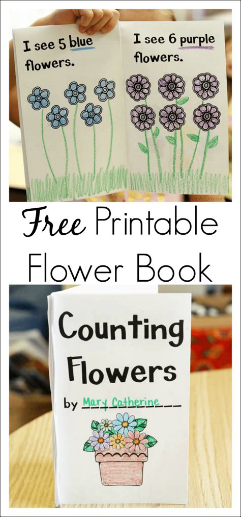 Counting Flowers Book Free Printable for Preschool - This Crafty Mom