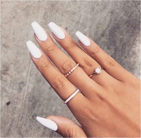 20+ Elegant White Acrylic Nails Coffin With Glitter - Page ... You'll receive email and feed alerts when new items arrive.