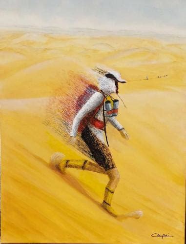 Desert Man Peinture Acrylique Par Cgipai