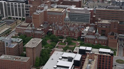 K Stock Footage Aerial Video Of Johns Hopkins Hospital In Baltimore Maryland Aerial Stock