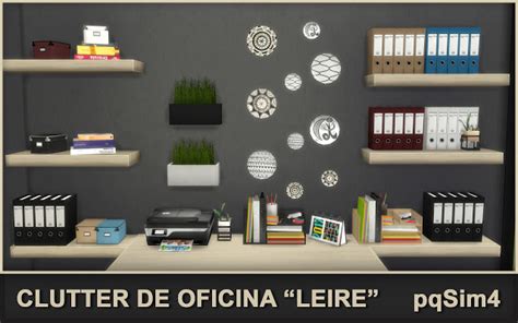 Sims 4 Ccs The Best Leire Office Clutter By Pqsim4
