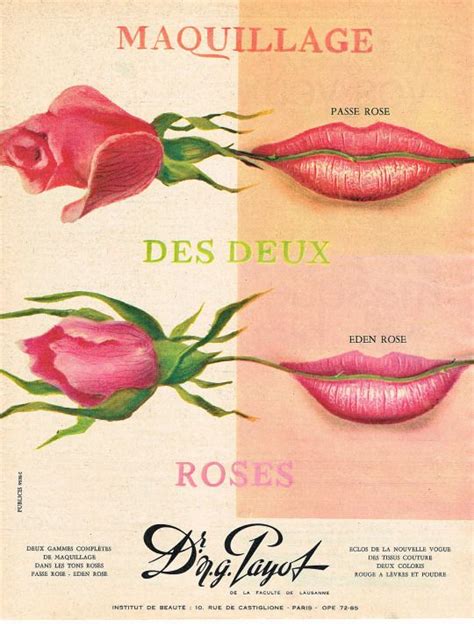 French Advert From Ca 1960s Vintage Cosmetics Beauty Ad Vintage