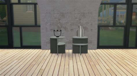 Halves Side Table At Meinkatz Creations Sims 4 Updates
