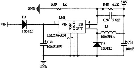 The lm2596 series operates at a switching frequency of 150 khz thus allowing smaller sized filter components than what would be needed with lower frequency switching regulators. Lm2596 Circuit Diagram - PCB Designs