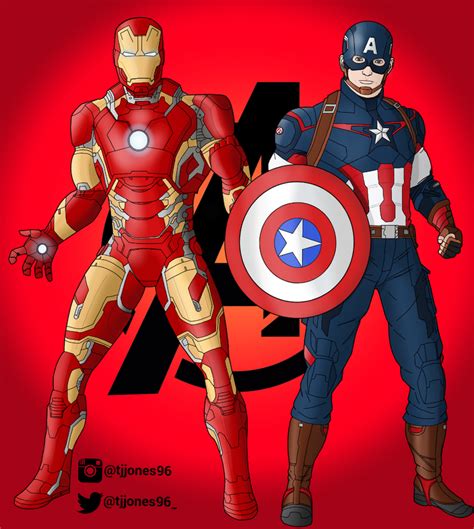 Captain America And Ironman By Tjjones96 On Deviantart