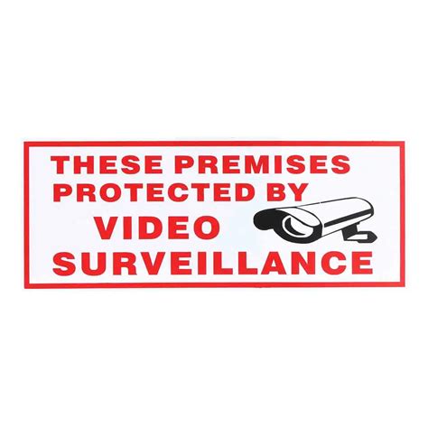 Buy Safurance These Premises Protected By Video Cctv