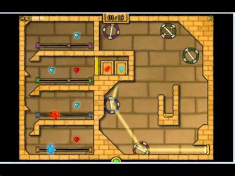 Fireboy and watergirl 2 in the light temple at cool math games: Fireboy and Watergirl 2 Light Temple Level 23 - YouTube