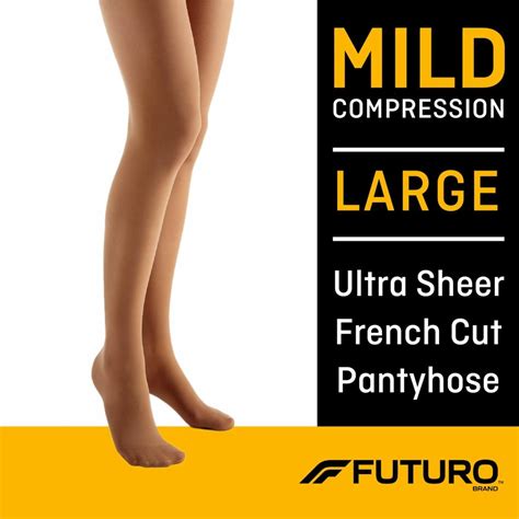Futuro™ Ultra Sheer Pantyhose Women 71018fcnen Large Nude F Cut 3m
