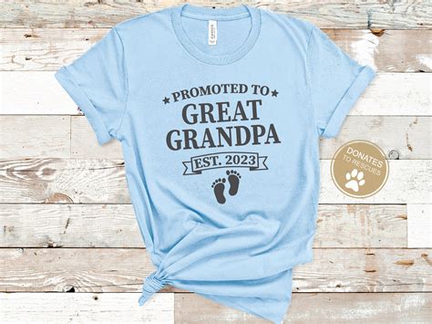 Promoted To Great Grandpa Est 2023 Svg Great Grandpa Svg Etsy