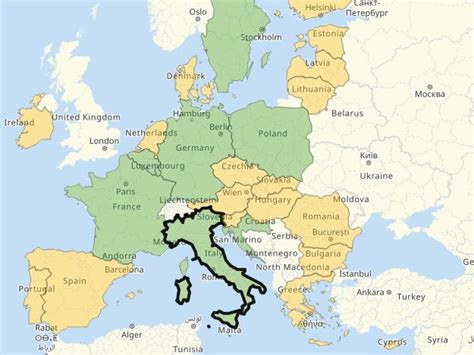 Cartina Unione Europea