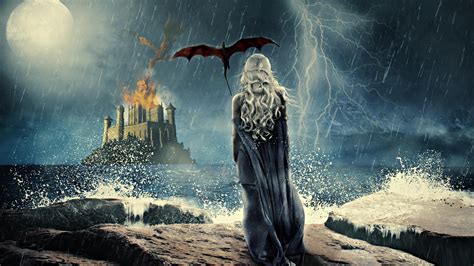 Game Of Thrones Khaleesi Art 4k Hd Tv Shows 4k Wallpapers Images