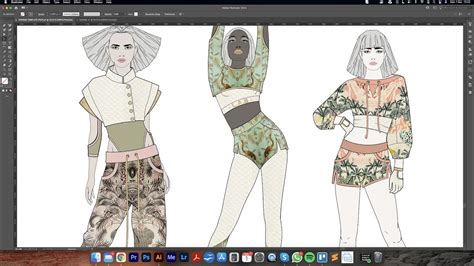 Digital Fashion Illustration In Adobe Illustrator Part 6 Colour