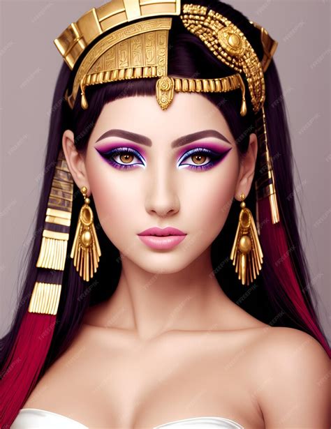 premium ai image ancient egyptian magic queen cleopatra portrait generative ai