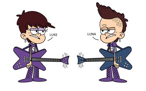 Luke And Luna Louds The Loud House Nickelodeon Cartoon Favorite