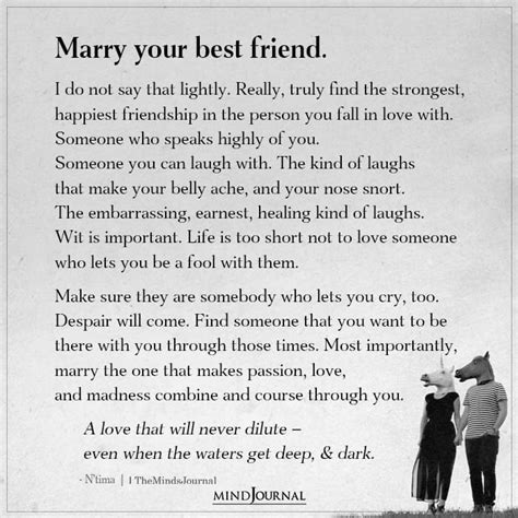 Marry Your Best Friend Ntima Quotes