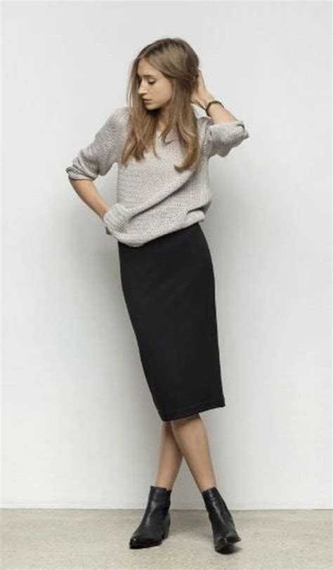 Cool Winter Outfits Ideas With Pencil Skirt Wear Trend Fashion