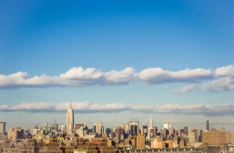 High Angle View Of Cityscape Against Cloudy Sky · Free Stock Photo