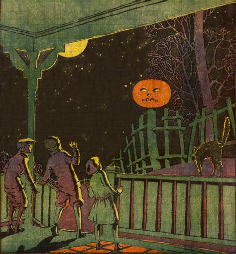 Very Rare Halloween Newspaper Illustration Vintage Halloween Etsy