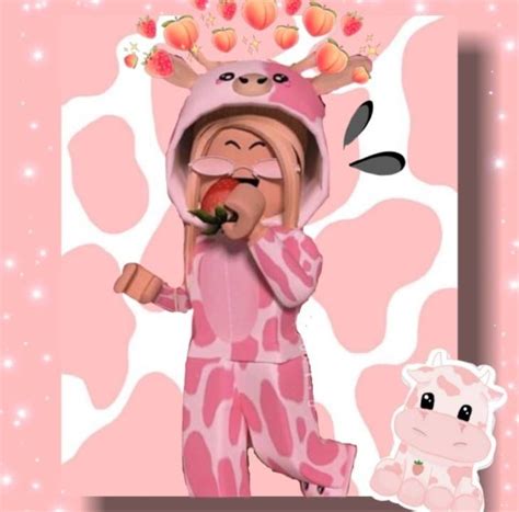 Cute Pink Cow Outfit Roblox Pictures Cute Profile