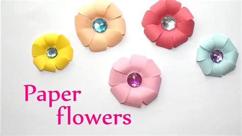 Diy Crafts Paper Flowers Very Easy Innova Crafts