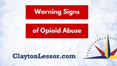 Warning Signs Of Opioid Abuse The Quest Project