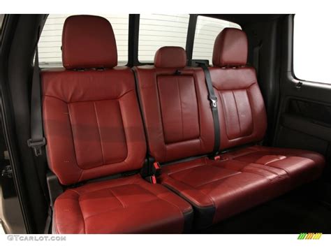 Limited Unique Red Leather Interior 2013 Ford F150 Limited Supercrew