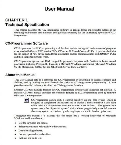 21 Free User Manual Templates Word Excel Formats