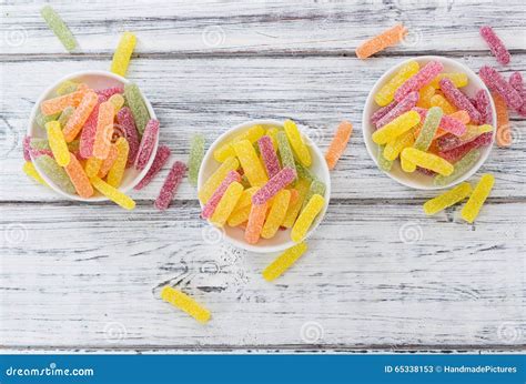 Gummi Candy Sweet And Sour Selective Focus Stock Image Image Of