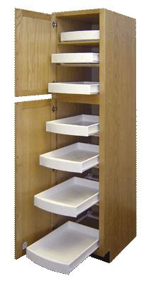 We custom manufacture all of our roll out sliding shelves to fit your existing kitchen cabinets to improve kitchen storage and organization. Pull Out Pantry Shelves - Slide Out Kitchen Cabinet ...