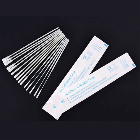 Disposable Medical Nasal Oral Nylon Nasopharyngeal Flocked Swab For PCR