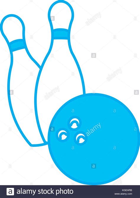 Bowling Ball And Pins Stock Vector Image Art Alamy