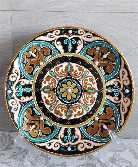 Wall Hanging Decorative Ceramic Plate Living Room Wall Hanging Etsy