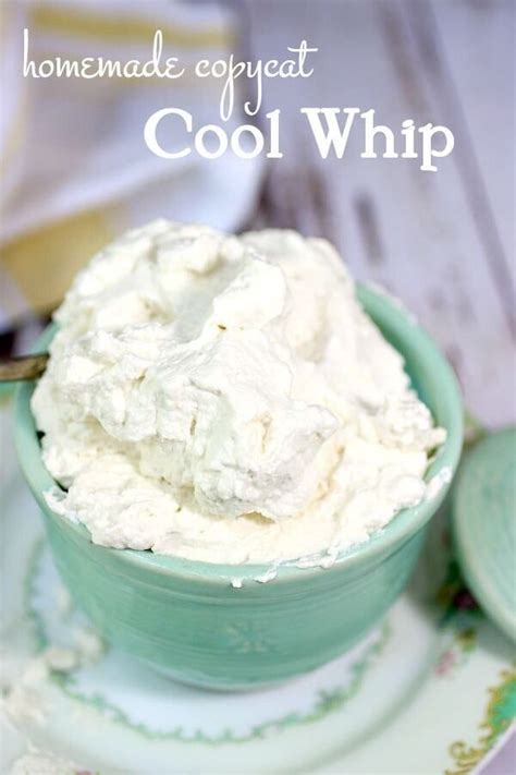 Quick And Easy This Homemade Cool Whip Doesn T Break Down When Mixed Gently With Other