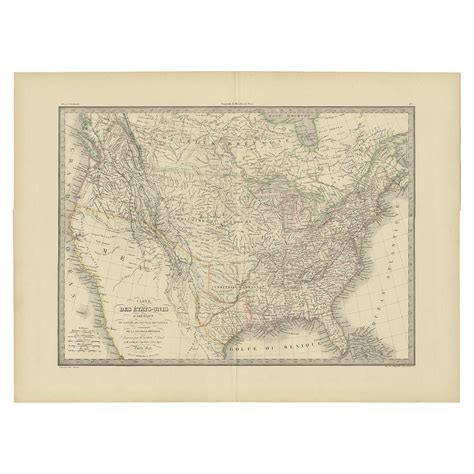 Antique Rail Road Map Of The United States By Scribner And Sons 1889