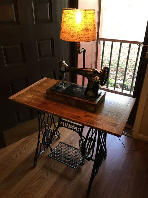 Posted by catherine in other goods, hobbies, interests & collectibles in burbage. Old Singer sewing machine table made into a table. Sewing ...