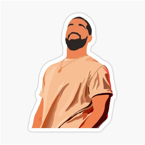 Drake 2 Sticker Sticker For Sale By Adriennetr Redbubble