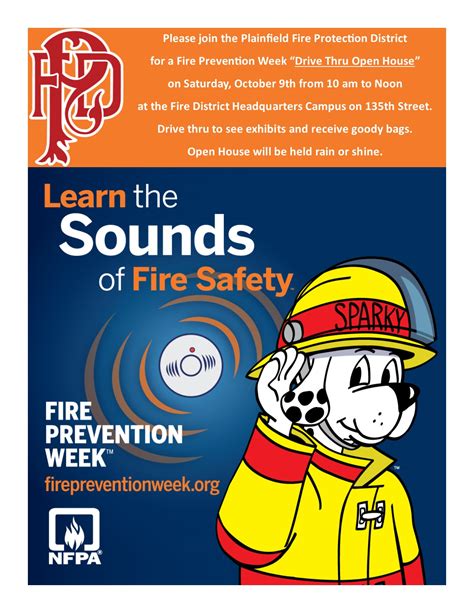 Fire Prevention Week Drive Thru Open House Plainfield Fire Protection