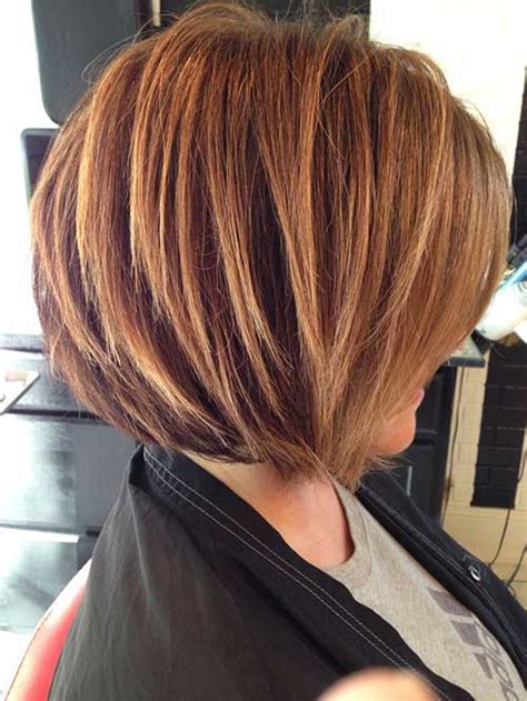 What an awesome bob for wavy hair! 30 Stacked Bob Haircuts For Sophisticated Short Haired ...