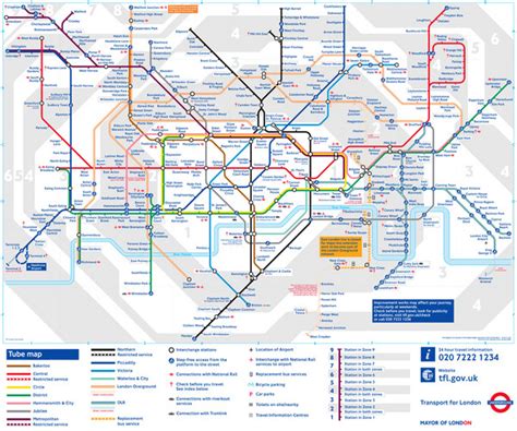 London Tube Underground Map