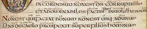 Vespasian Uncial Medieval Manuscript Text Historical