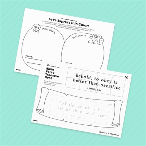 Moses Strikes The Rock Bible Verse Activity Worksheets Bible For Kids