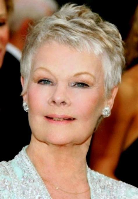 10 First Class Pixie Cut Judi Dench Hairstyle