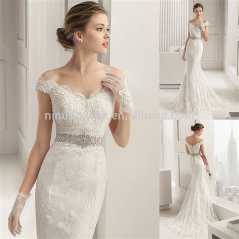 Maggie sottero matched lace off shoulder strap: Stylish 2015 Lace Mermaid Wedding Dress V-neck Off ...